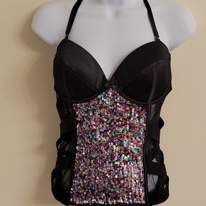 Sparkly bustier
